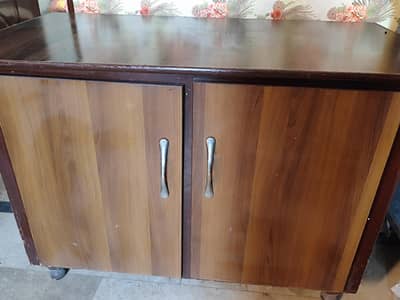 solid wooden iron stand