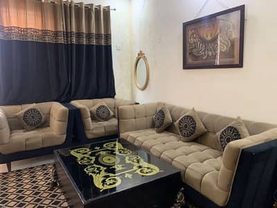 sofa set with table lush condition