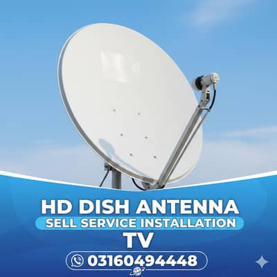 HD dish antenna sell service installation tv 0 03160494448