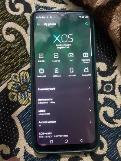 infinix hot 11 play  4/64