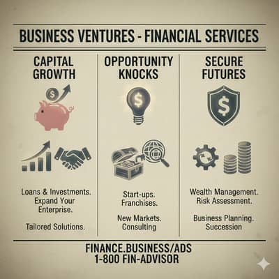 Providing financial service for business opportunities.