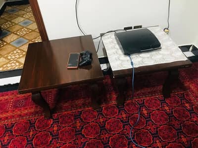 Sofa double side wooden tables