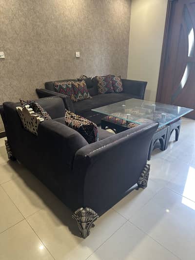Sofa sett with table