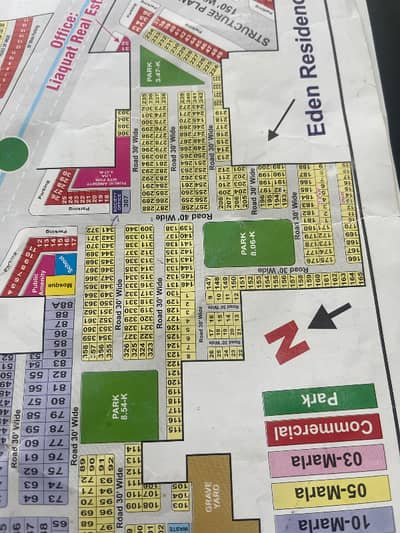 5 MARLA CORNER PLOT FOR SALE IN EDEN RESIDENCIA