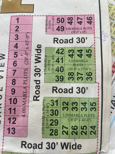 3.3 MARLA PLOT FOR SALE IN EDEN RESIDENCIA