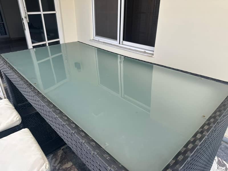 Imported BarBque Bar table with stools 2