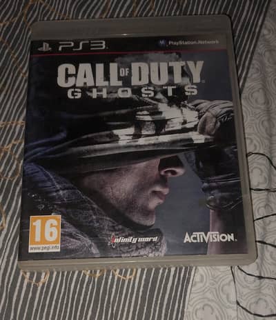 playstation 3 call of duty ghost game disc