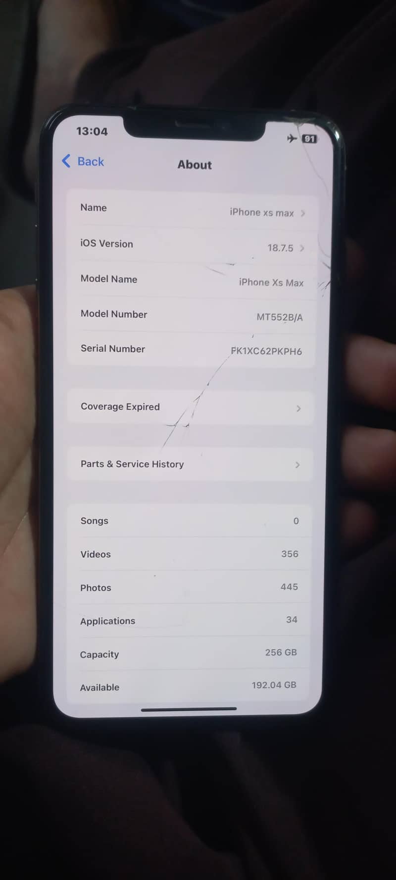 Iphone XS MAX 7