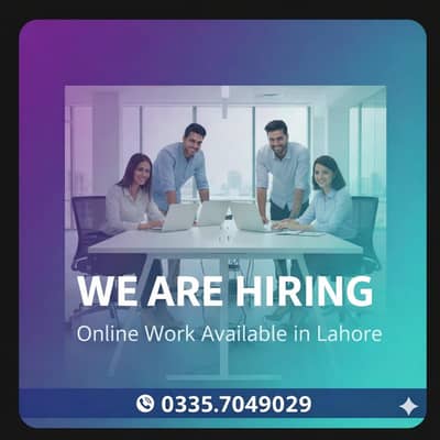 part time full time office work and online work available
