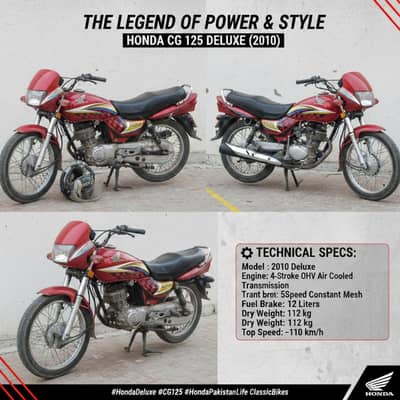 Honda 125 Deluxe - Like New Condition| with Complete Documents| Okara