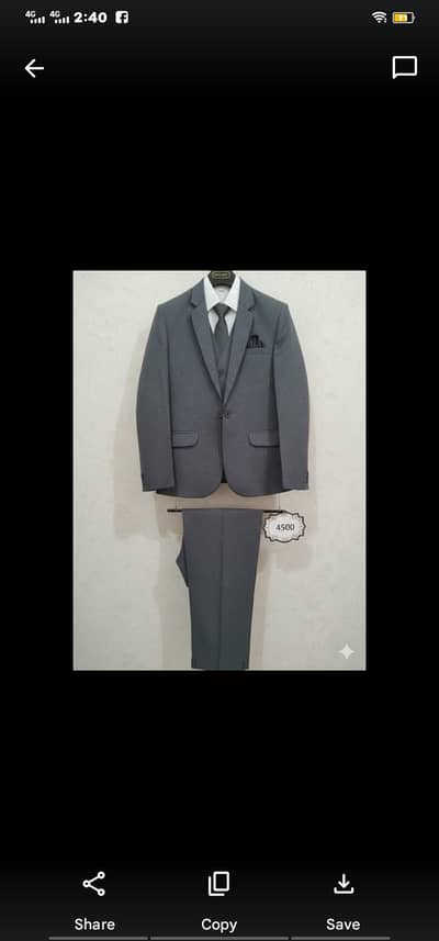 Three piece suit for best quality 