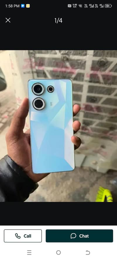 tecno camon 20 8/256 lush condition just mobile ha