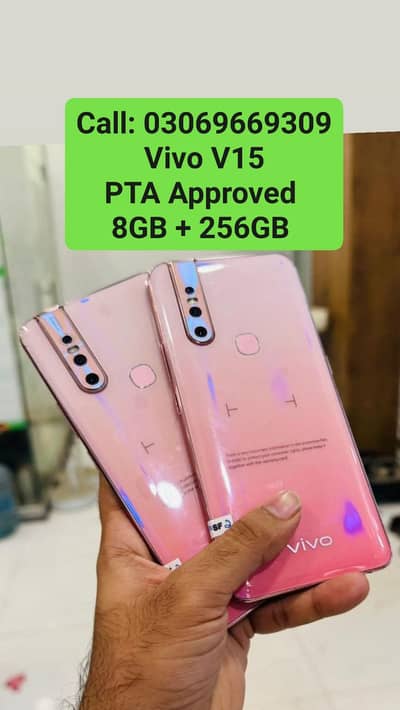Vivo V15 Pop-up Camra PTA Approved 8GB + 256GB With Box & Warranty