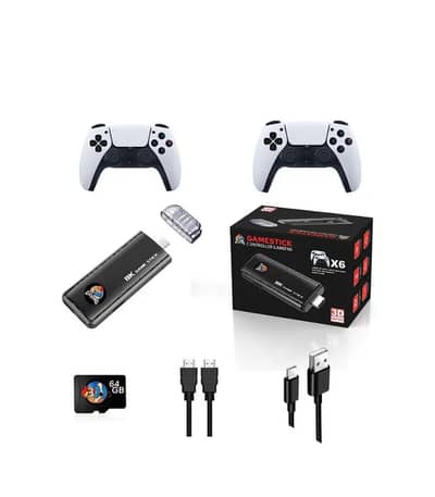 X6 64GB Classic 8K HD TV 40000+ Games with Console Wireless 2.4G Game