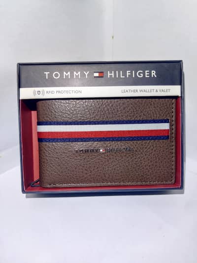 Original Tommy Hilfiger Brown Leather Wallet – Brand