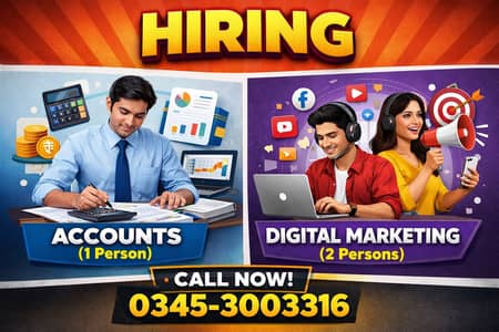 ACCOUNTS & MARKETING  Required (Full-Time)