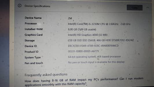 Acer laptop for sale