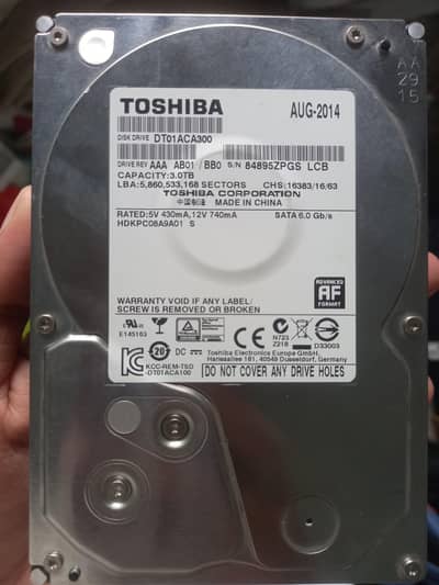 3TB HDD only 3000 rupees with 10% health