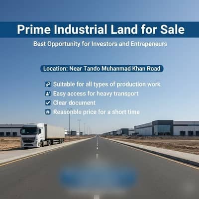 1000 sq yard industrial plot for sale at Sindh Small Industry