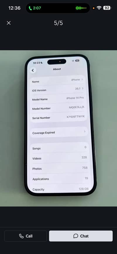 14 pro 91% battery 10/10 JV 128