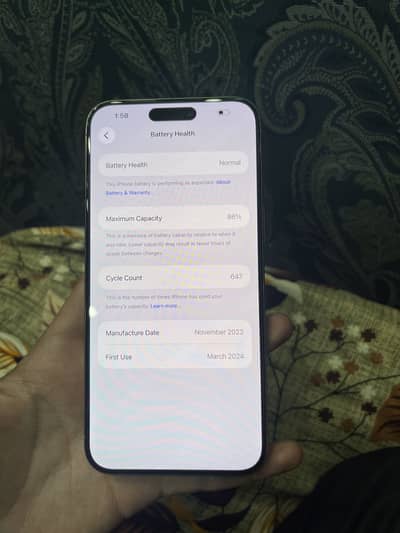 Iphone 15 pro max 256gb JV