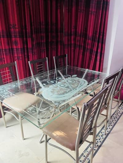 Dining table with 6 chairs