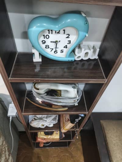 5 shelves  wooden different purpose cabineit