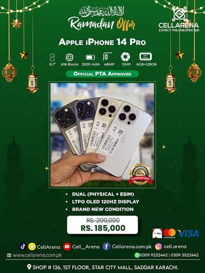 APPLE IPHONE 14 PRO APPROVED - CELLARENA