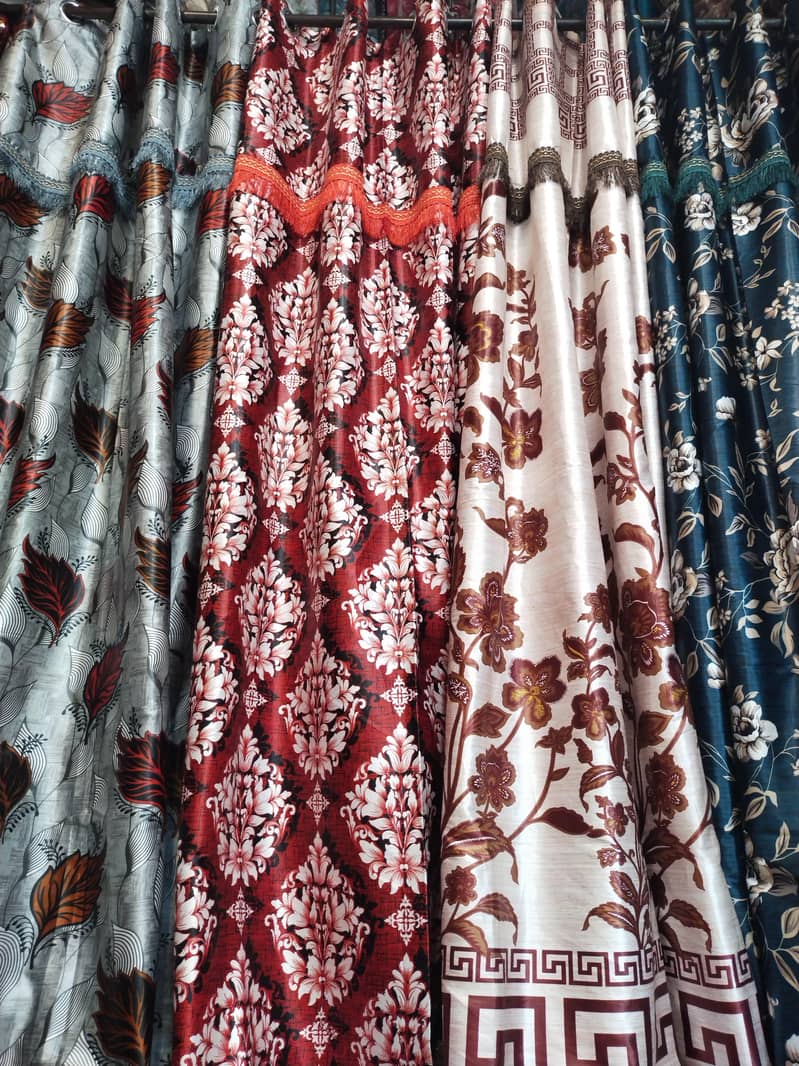 ہر قسم پردے 950 سے 2000 تک قیمت ویلوٹ سلکی  جگارڈ 2