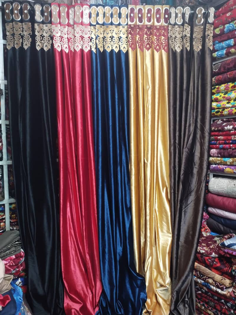 ہر قسم پردے 950 سے 2000 تک قیمت ویلوٹ سلکی  جگارڈ 5
