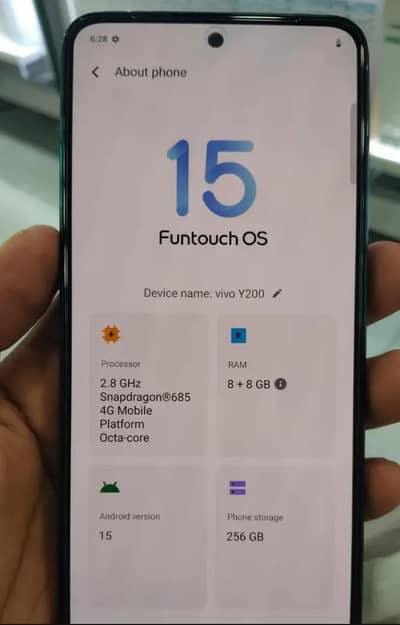 vivo y200 full box good work