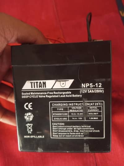 TITAN NP5-12 5M 12 +v  All okay bettery