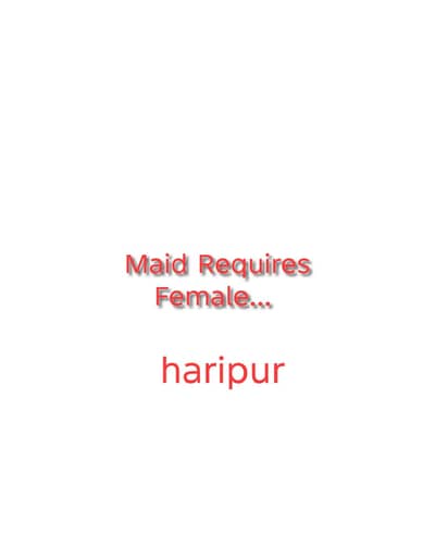 Maid Staf Required ( female)