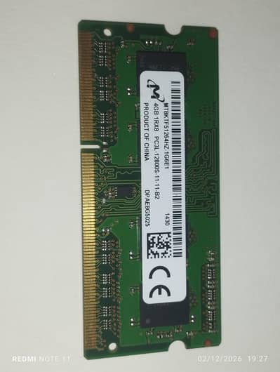 DDR3 4GB laptop Ram For Sale