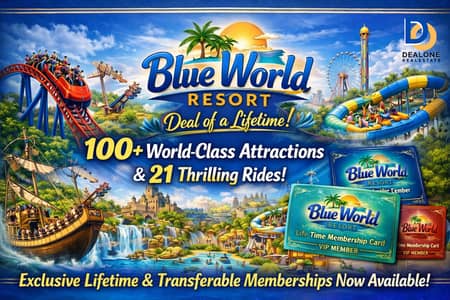 Blue World Resort Lifetime VIP Membership Installments | 100+ Attractions