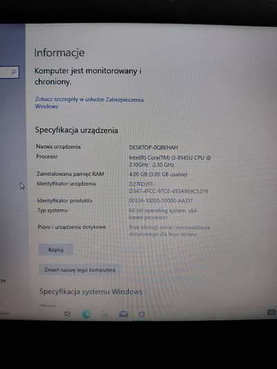 Dell i3 8th Gen Laptop – 4GB RAM