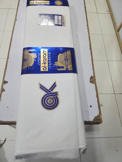 Lawn Al-karam suit shalwar kammez unsttitched men's collection hai