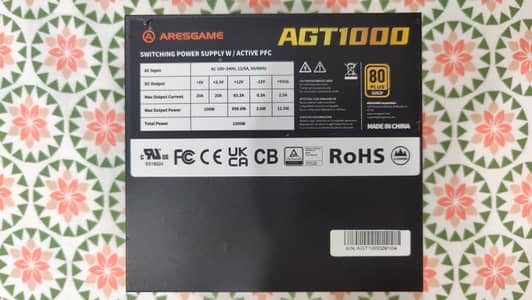 1000 Watts 80+ Gold PSU Power supply