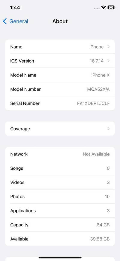 iphone x 64gb