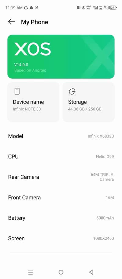 Infinix note 30 8 256 gb location Chowk malan shah
