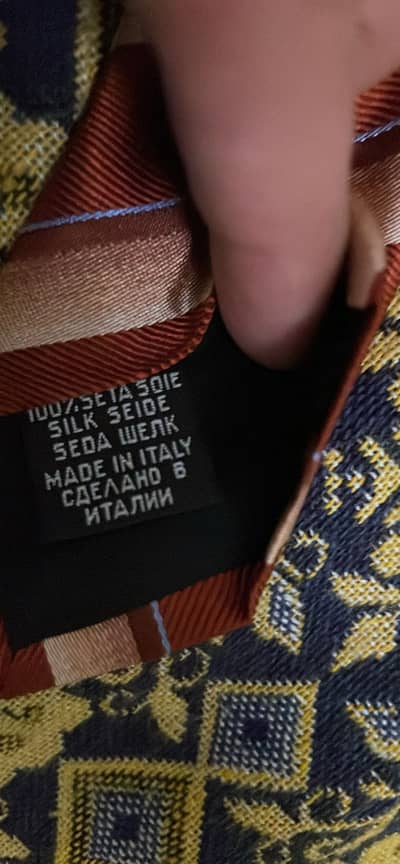 Original BOSS Hugo Boss Silk Tie – Red/Copper Diagonal Stripe