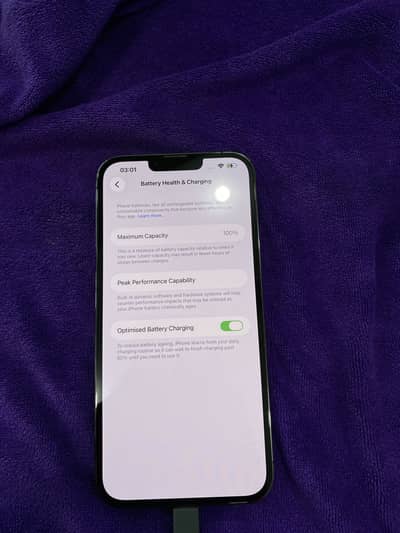 iPhone 13 Pro Max 128 GB 100% battery health black colour