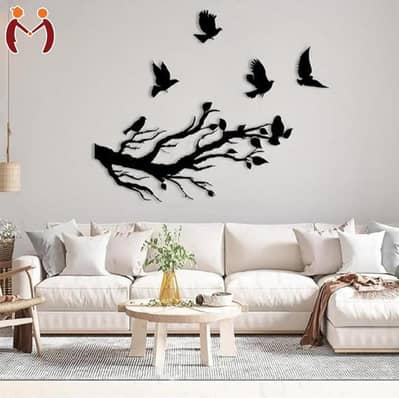Flying Birds Wooden Wall Art