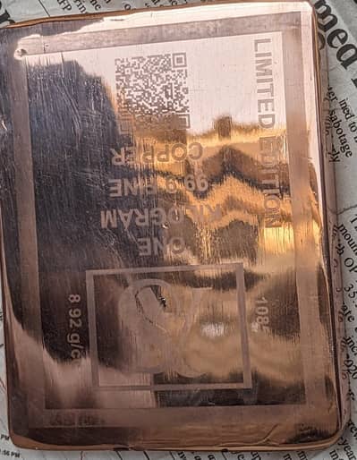 copper bar 1kg new