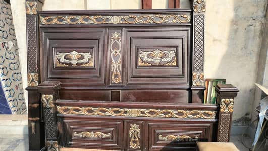 bed 2side tables with Dressing table and namaz