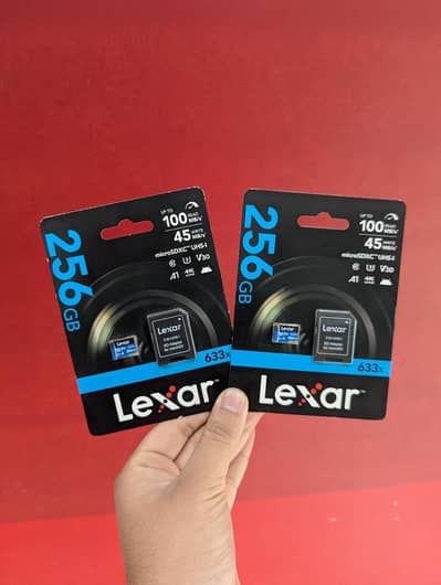 Lexar 256Gb Micro Sd Card 4k supposed for camera & mobile 03249107656