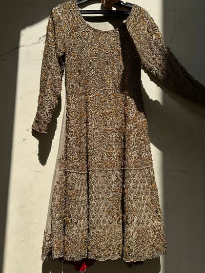 Bridal lehnga for sale fully embroidered shirt front back boarder