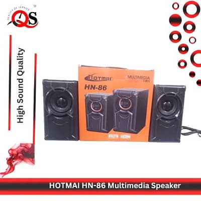 Ft-165 Computer Speakers With Heavy Bass,Subwoofer, Volume Control, 3