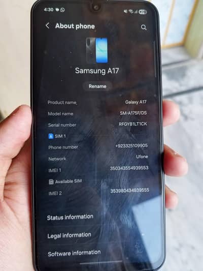 Samsung Galaxy A17 For Sale