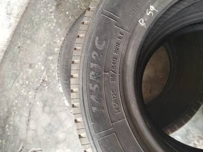 145 R12 used tyre 70 percent tyre . . best for mehran coure bolan etc